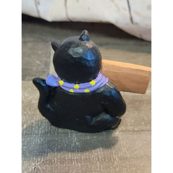 Happy Halloween black cat pumpkin home decor figure - Picture 3 of 4